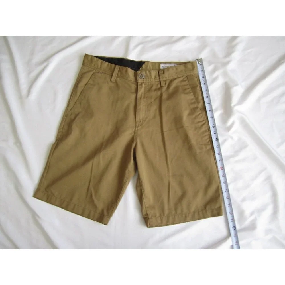 Men's Volcom True to This Made Brown Shorts Size 32 (MP48)